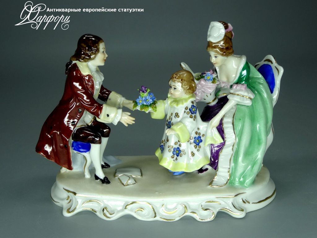 Купить фарфоровую статуэтку Kister Alsbach Первые шаги